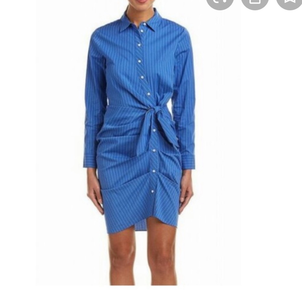 1 State pinstriped shirt dress . SZ 8